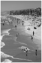 Beach, Oceanside. California, USA ( black and white)