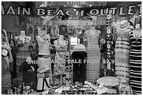 Beachwear storefront. Laguna Beach, Orange County, California, USA ( black and white)