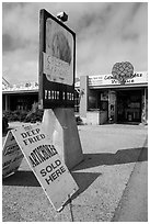 Giant Artichoke Produce store, Castroville. California, USA ( black and white)