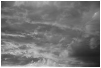 Clouds at sunset. California, USA ( black and white)