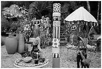 Sculpture Garden. Big Sur, California, USA ( black and white)