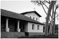 Mission San Luis Obispo de Tolosa. California, USA ( black and white)