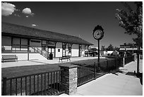 Train station, Tehachapi. California, USA ( black and white)