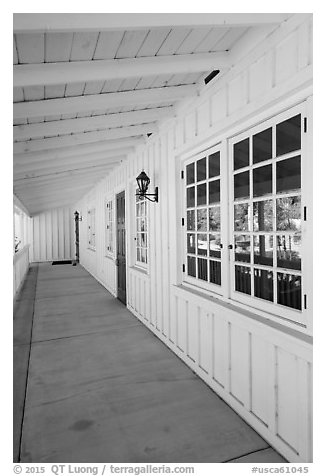 Gallery, La Paz, Cesar Chavez National Monument, Keene. California, USA (black and white)