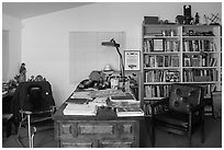 Cesar Chavez office, Cesar Chavez National Monument, Keene. California, USA ( black and white)