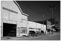 Main street, Cedarville. California, USA ( black and white)
