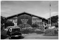 Post Office. Mendocino, California, USA ( black and white)