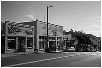 Main Street. California, USA ( black and white)