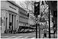 Petaluma Blvd. Petaluma, California, USA ( black and white)