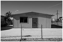 Bombay Beach opera house. California, USA ( black and white)