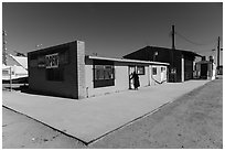 Bombay Beach grocery store. California, USA ( black and white)