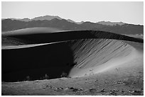 North Cadiz Dunes, afternoon. Mojave Trails National Monument, California, USA ( black and white)