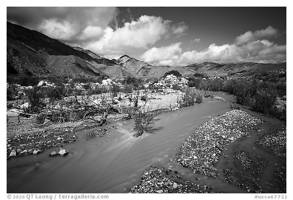 Whitewater River and San Bernardino Mountains, Whitewater Preserve. Sand to Snow National Monument, California, USA