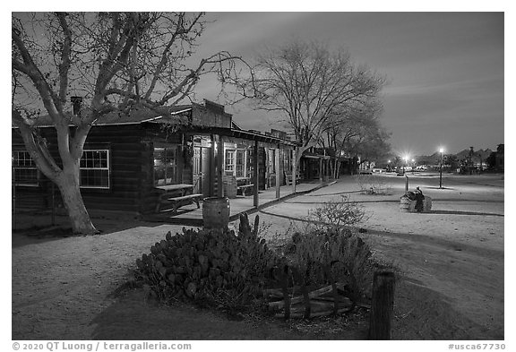 Pioneertown at night. California, USA