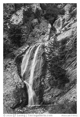 Lower tiers of San Antonio Falls. San Gabriel Mountains National Monument, California, USA