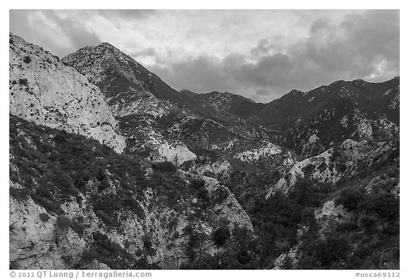 Bear Canyon at sunset. San Gabriel Mountains National Monument, California, USA