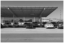 Lucerne Valley Elementary School. California, USA ( black and white)