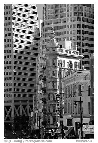 Columbus Tower. San Francisco, California, USA (black and white)