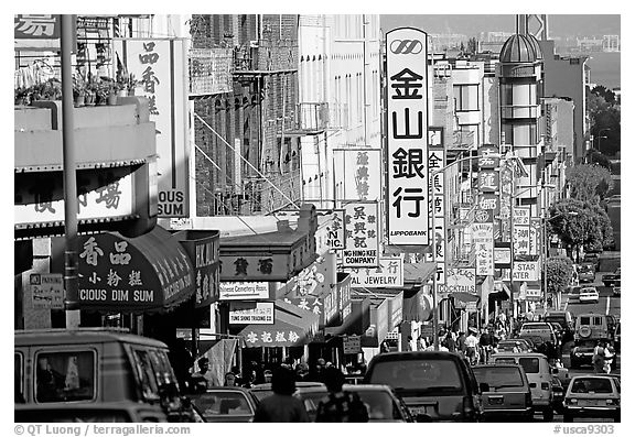 Chinatown street. San Francisco, California, USA