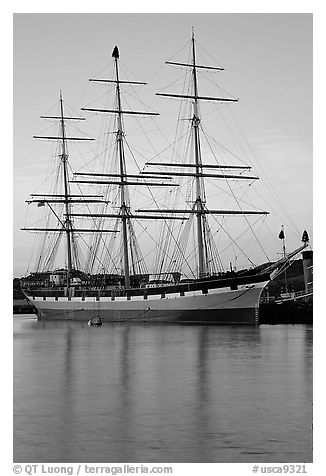 The Balclutha at sunset. San Francisco, California, USA