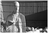 Memorial to Holocaust victims, Lincoln Park. San Francisco, California, USA ( black and white)