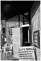 Mexican Cafe. Redwood City,  California, USA ( black and white)