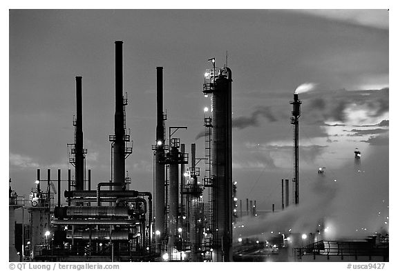 Pipes of San Francisco Refinery, Rodeo. San Pablo Bay, California, USA