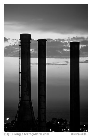 Rodeo San Francisco Refinery, sunset, Rodeo. San Pablo Bay, California, USA