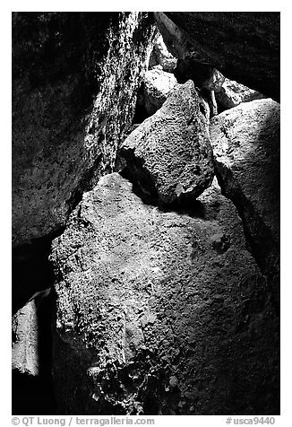 Bear Gulch talus caves. Pinnacles National Park, California, USA.