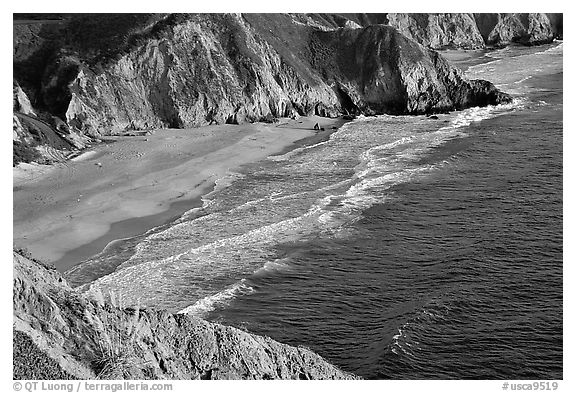 Beach near Devil's slide, sunset. San Mateo County, California, USA