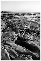 Bean Hollow State Beach, sunset. San Mateo County, California, USA ( black and white)