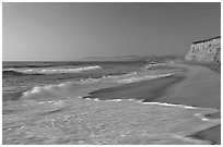 San Gregorio State Beach, sunset. San Mateo County, California, USA (black and white)
