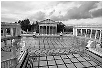 Neptune Pool at Hearst Castle. California, USA (black and white)