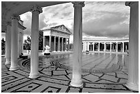 Neptune Pool at Hearst Castle. California, USA (black and white)