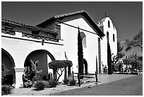 Mission Santa Inez. California, USA (black and white)