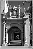 Casa Del Prado, Balboa Park. San Diego, California, USA ( black and white)