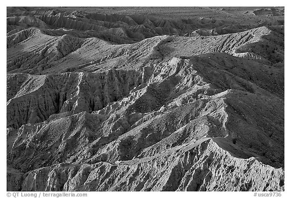 Erosion formations seen from Font Point. Anza Borrego Desert State Park, California, USA