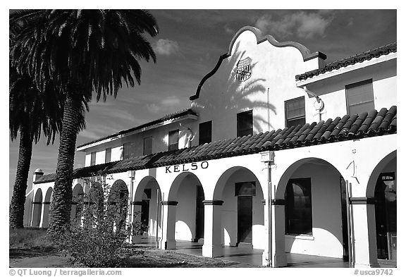 Train depot, Kelso. Mojave National Preserve, California, USA