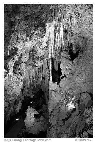 Delicate cave formations, Mitchell caverns. Mojave National Preserve, California, USA