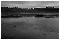 Bridgeport Reservoir, sunset. California, USA (black and white)