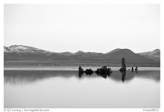 Isolated Tufa towers. Mono Lake, California, USA