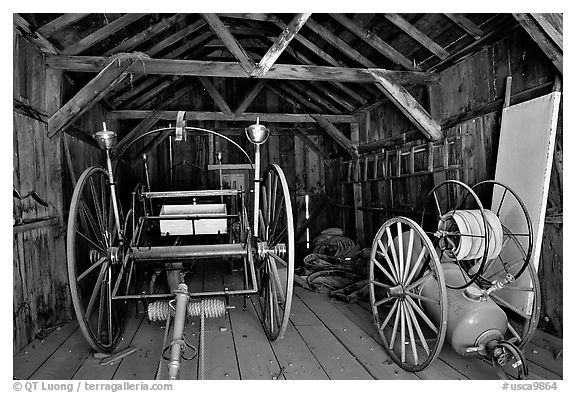 Fire station, Ghost Town, Bodie State Park. California, USA