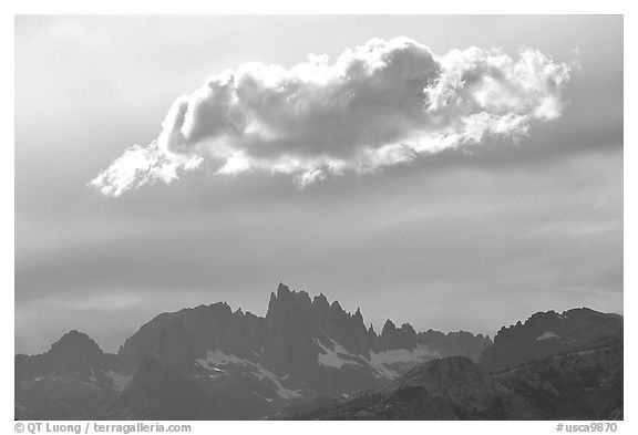 Cloud above the Minarets. California, USA