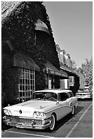 Classic Buick, Bishop. California, USA (black and white)