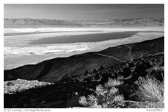 Owens Lake, Argus and Panamint Ranges, afternoon. California, USA