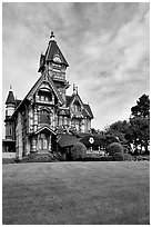 Victorian Carson Mansion, Eureka. California, USA ( black and white)