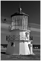 Lighthouse, Shelter Cove, Lost Coast. California, USA (black and white)