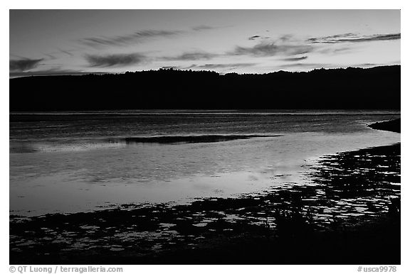 Bolinas Lagoon, sunset. California, USA