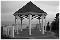 Gazebo, Westbrook. Connecticut, USA (black and white)