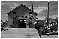 Thomas Oyster House. Mystic, Connecticut, USA ( black and white)